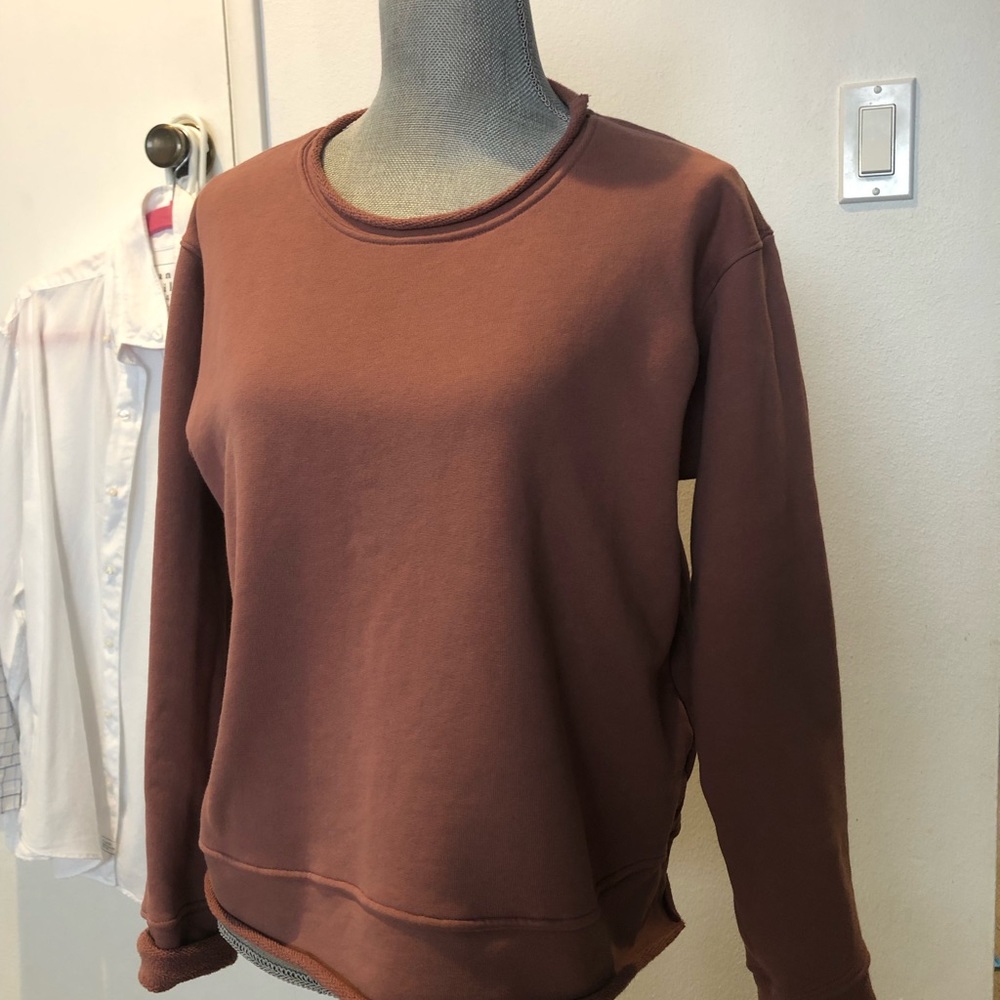 Frank and Eileen Cropped Crewneck Sweatshirt Large GUC